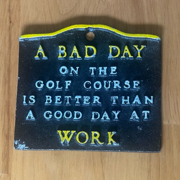 Other - Black and Yellow Golf Course Sign